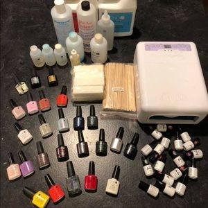 Full CND Shellac kit with light
